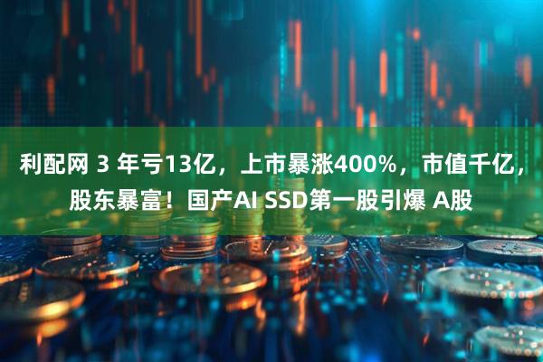 利配网 3 年亏13亿，上市暴涨400%，市值千亿，股东暴富！国产AI SSD第一股引爆 A股